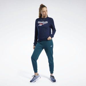 Reebok Classic Vector Crew Sweatshirt Damen - Navy - DE 307-UDB